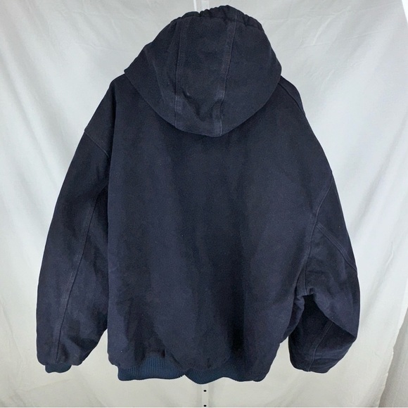 Carhartt Men's J130 MDT Blue Long Sleeve Hooded Full Zip Jacket - Size 4XL - Picture 5 of 8